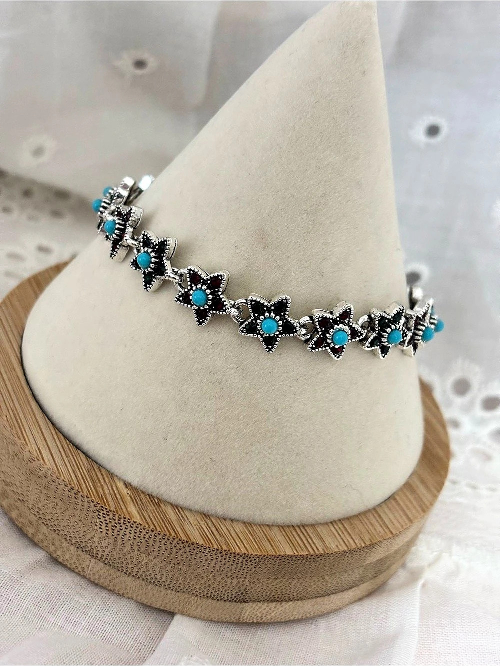 Turquoise Star Link Bracelet